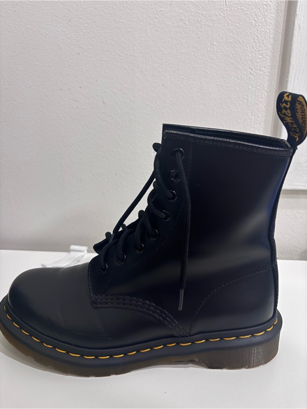 Dr. Martens 1460 AirWair Black Leather Combat Boots Women’s 7 EU 38 - Picture 5 of 11
